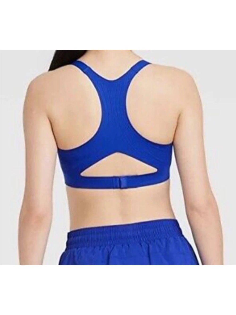 NWOT Seamless high impact Racerback Sports Bra - Royal Blue - Picture 6 of 6